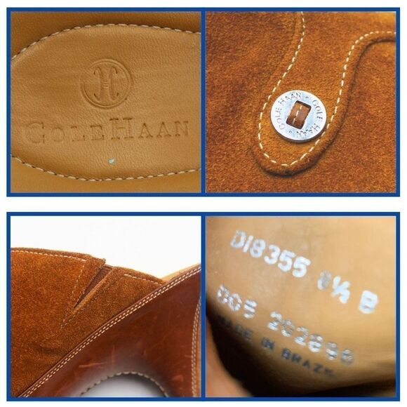 Cole Haan Suede Leather Clogs Shoes Slip-On Mules Tan Women's Size 8.5 B - Picture 8 of 9